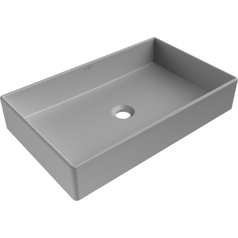 Mexen Goya countertop washbasin 60 x 37 cm, light grey matte- 22186061
