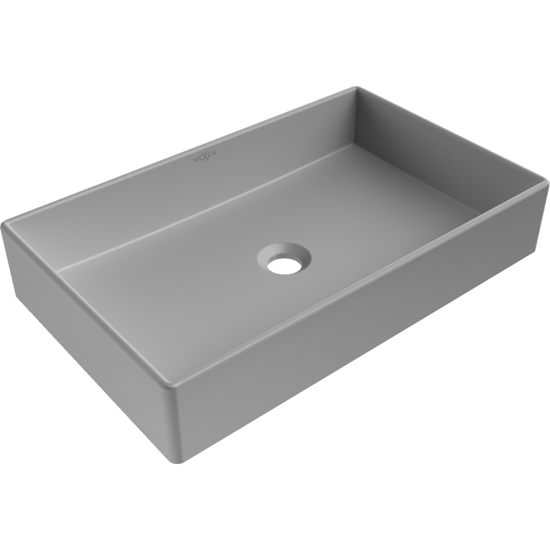 Mexen Goya lavabo sobre encimera 60 x 37 cm, gris claro mate- 22186061