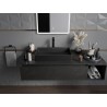 Mexen Goya lauapealne valamu 60 x 37 cm, must matt - 22186085