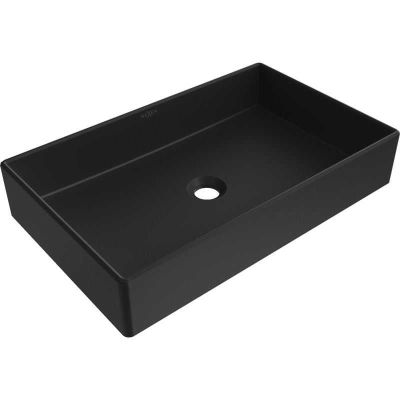 Mexen Goya lauapealne valamu 60 x 37 cm, must matt - 22186085