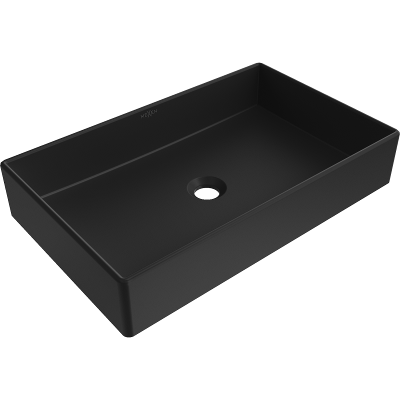 Mexen Goya lavabo sobre encimera 60 x 37 cm, negro mate - 22186085