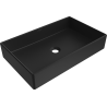 Mexen Goya 60 x 37 cm countertop washbasin, matte black - 22186085