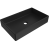 Mexen Goya lavabo sobre encimera 60 x 37 cm, negro mate - 22186085