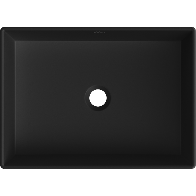 Mexen Goya lavabo sobre encimera 60 x 37 cm, negro mate - 22186085