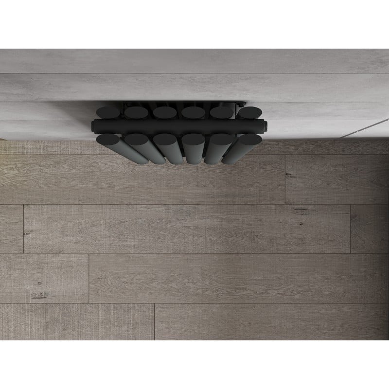 Mexen Dallas decoratieve radiator 1600 x 360 mm, 1039 W, antraciet - W214-1600-360-00-66