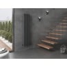 Mexen Dallas dekorativer Heizkörper 1600 x 360 mm, 1039 W, Anthrazit - W214-1600-360-00-66