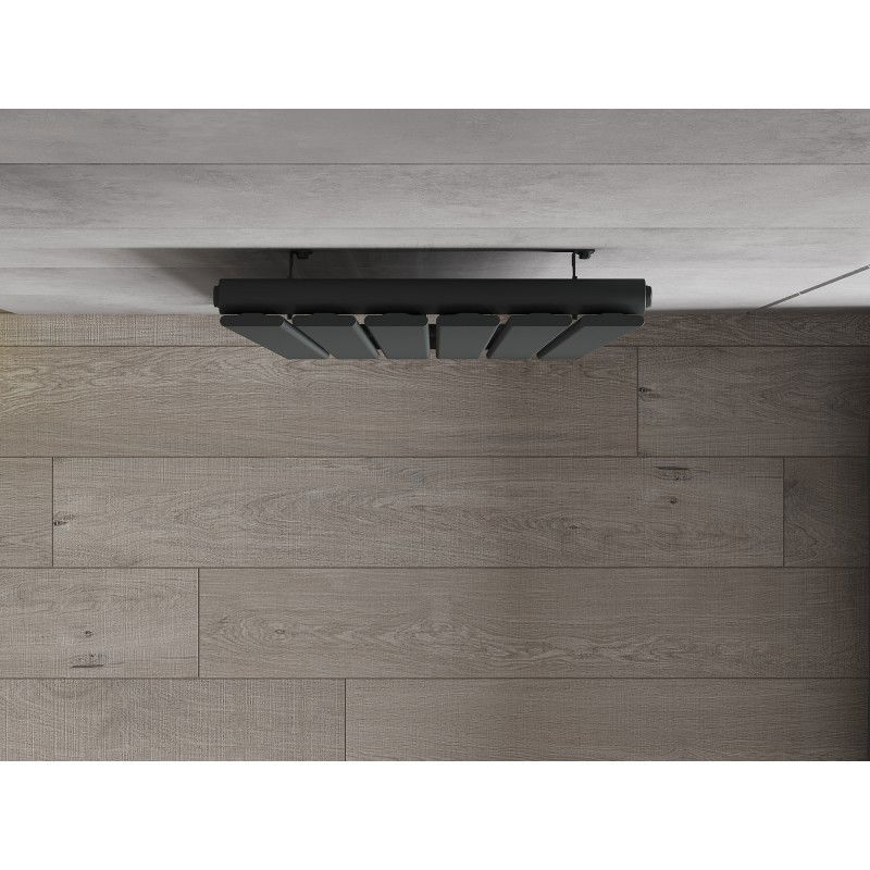 Mexen Boston dekorativ radiator 1200 x 452 mm, 611 W, antracit - W213-1200-452-00-66