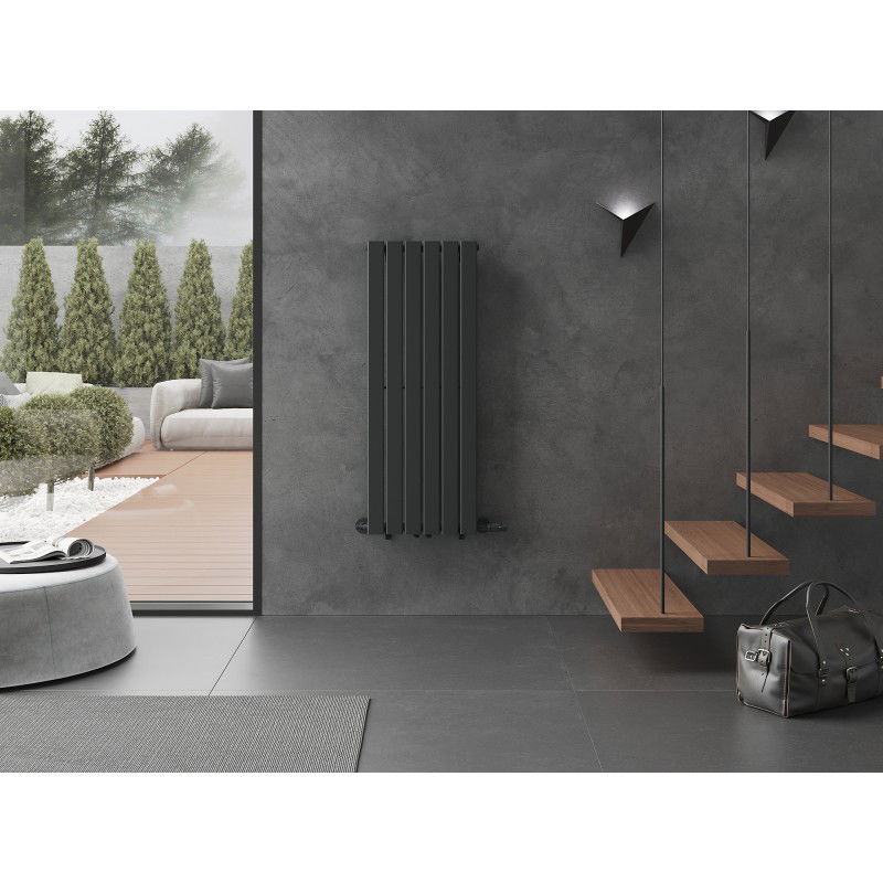 Mexen Boston termosifone decorativo 1200 x 452 mm, 611 W, antracite - W213-1200-452-00-66