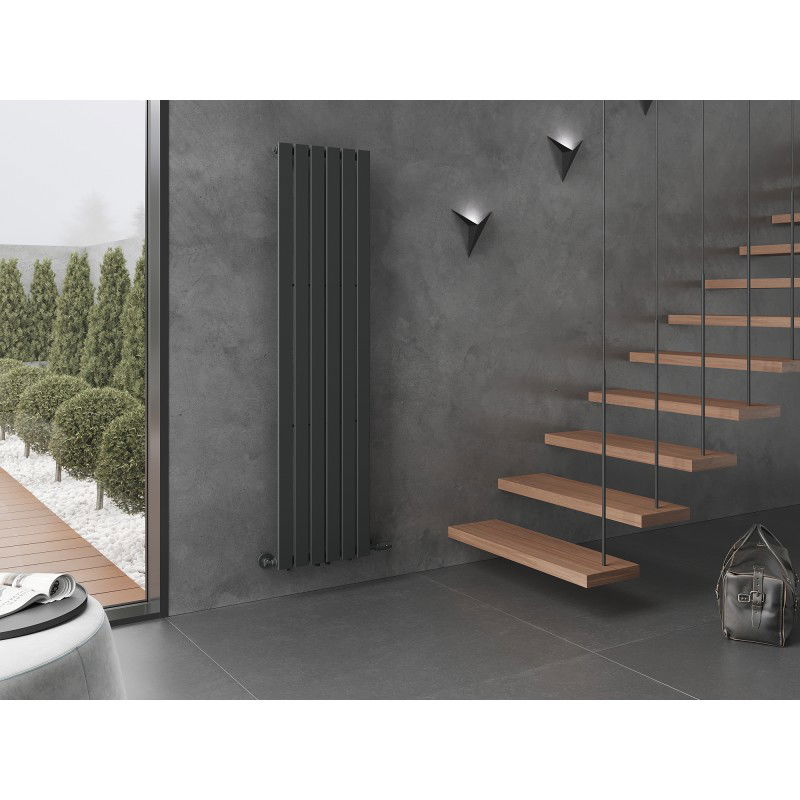 Mexen Boston dekorativer Heizkörper 1800 x 452 mm, 888 W, Anthrazit - W213-1800-452-00-66