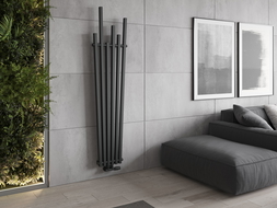 Mexen Omaha decoratieve radiator 1800 x 420 mm, 655 W, antraciet - W208-1800-420-00-66
