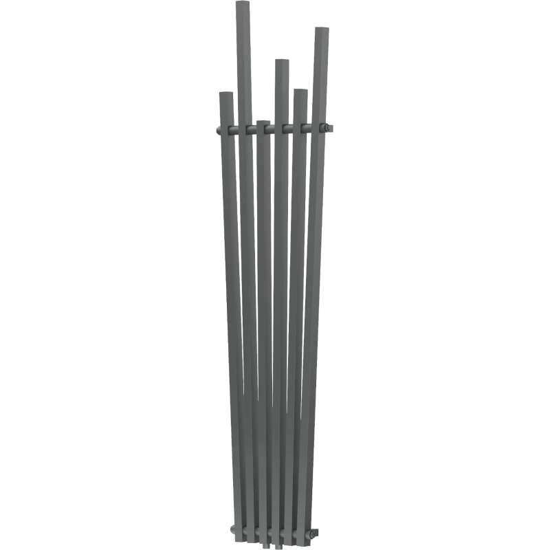 Mexen Omaha decoratieve radiator 1800 x 420 mm, 655 W, antraciet - W208-1800-420-00-66