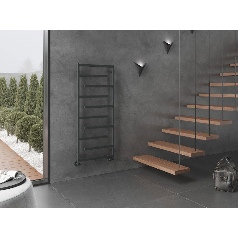 Mexen Orlando dekorativni radiator 1380 x 600 mm, 445 W, antracit - W207-1380-600-00-66