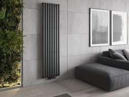 Mexen Oregon decoratieve radiator 1800 x 480 mm, 805 W, antraciet - W202-1800-490-00-66