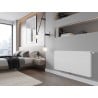 Mexen Linie CCL21 Plattenheizkörper 600 x 600 mm, untere zentrale Anschluss, 726 W, weiß - W6C21L-060-060-00