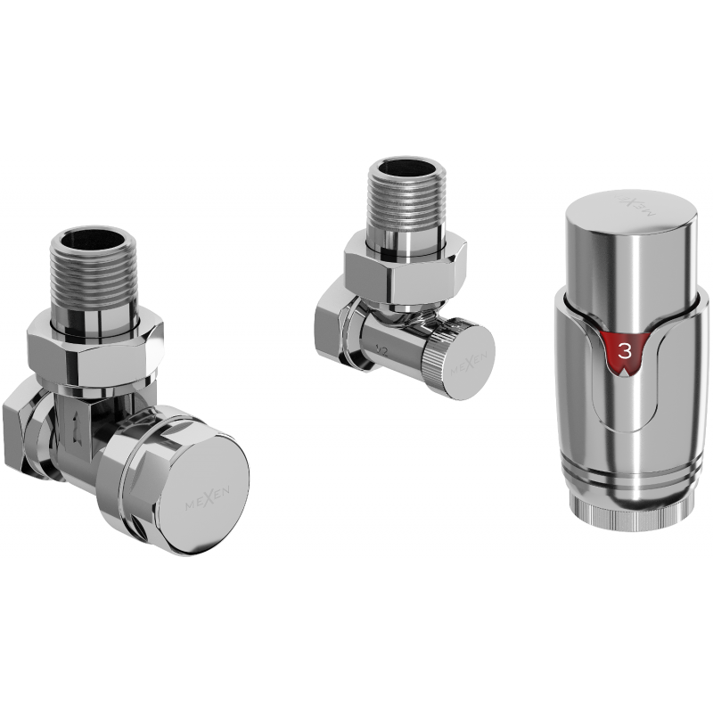 Mexen G00 Thermostatic Angular Set, Chrome - W901-900-01