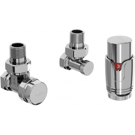 Mexen G00 Thermostatic Angular Set, Chrome - W901-900-01