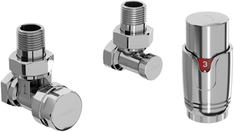 Mexen G00 kutni termostatski set, krom - W901-900-01
