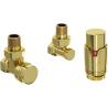 Mexen G00 angular thermostatic set, gold - W901-900-50