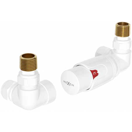Mexen G00 axial thermostatic kit, white - W903-900-20