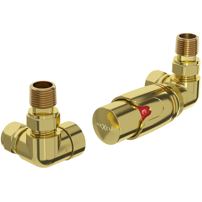 Mexen G00 axiale thermostaatset, goud - W903-900-50