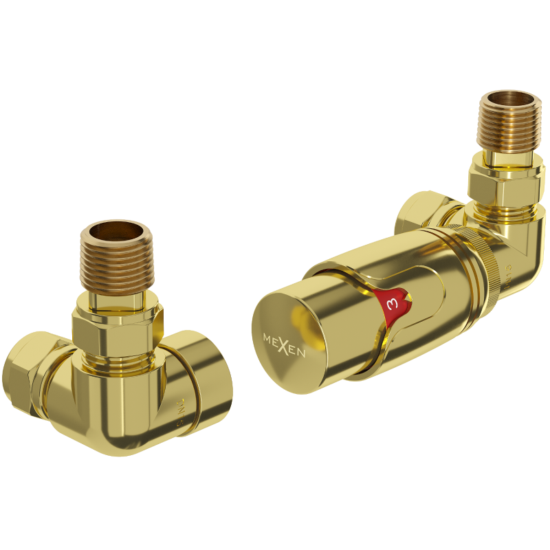 Mexen G00 set termostatico assiale, dorato - W903-900-50