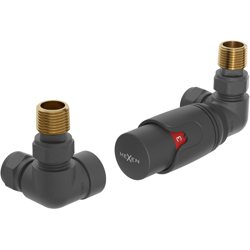 Mexen G00 set termostatico assiale, antracite - W903-900-66