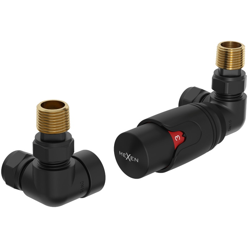 Mexen G00 axiales Thermostat-Set, schwarz - W903-900-70