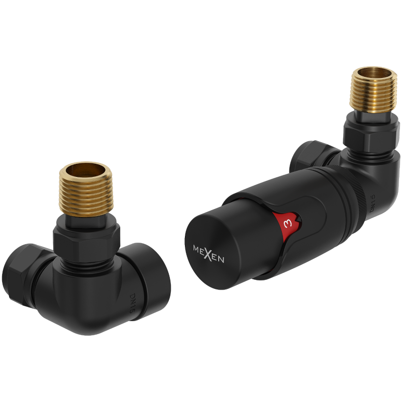 Mexen G00 set termostatico assiale, nero - W903-900-70