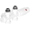 Mexen G00 Thermostat-Set, Eck-/Gerade Version, Duplex, DN50, Weiß - W908-900-20
