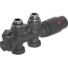 Mexen G00 kutni/ravni termostatski set, Duplex, DN50, antracit - W908-900-66