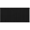 Mexen CC11 plate radiator 400 x 1000 mm, central bottom connection, 648 W, black - W6C11-040-100-70