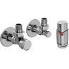 Mexen G00 thermostatic angle set with cover R, chrome - W901-900-904-01
