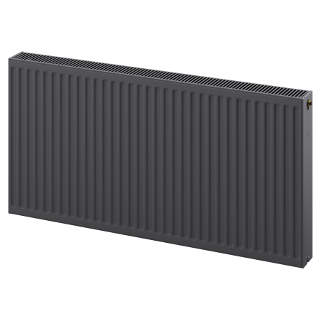 Mexen CC22 plākšņu radiators 900 x 2000 mm, apakšējā centrālā pieslēgšana, 4569 W, antracīts - W6C22-090-200-66