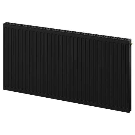 Mexen CC11 plåt-radiator 400 x 1800 mm, bottenanslutning i mitten, 1166 W, svart - W6C11-040-180-70