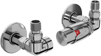 Mexen G00 axial thermostatic set with R cover, chrome - W903-900-904-01