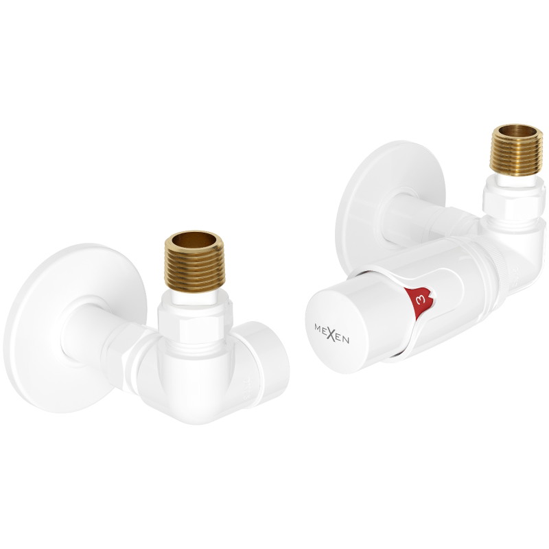 Mexen G00 osovinski termostatski set s R maskom, bijeli - W903-900-904-20