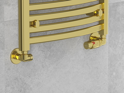 Mexen G00 axial termostatset med R-täckplatta, guld - W903-900-904-50