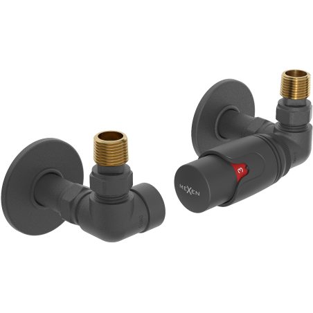 Mexen G00 axiales Thermostat-Set mit Verkleidung R, anthrazit - W903-900-904-66