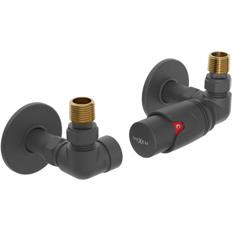 Mexen G00 ensemble thermostatique axial avec cache R, anthracite - W903-900-904-66