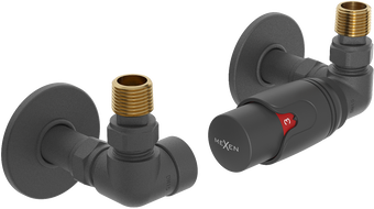 Mexen G00 osni termostatski komplet z masko R, antracit - W903-900-904-66