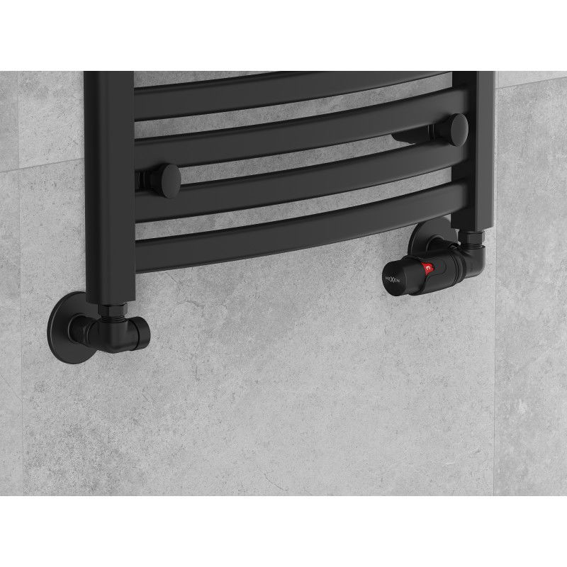 Mexen G00 Thermostat-Set axial mit R-Abdeckung, schwarz - W903-900-904-70