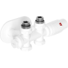 Mexen G00 Thermostat-Set Eckig/Gerad mit Verkleidung R, Duplex, DN50, weiß - W908-900-905-20