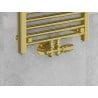 Mexen G00 Thermostat-Set, Eck-/Gerade-Ausführung mit Abdeckung R, Duplex, DN50, Gold - W908-900-905-50