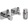 Mexen G00 kutni termostatski set s maskom S, krom - W901-900-909-01