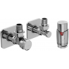 Mexen G00 Thermostat-Set Eckig mit Abdeckung S, Chrom - W901-900-909-01