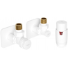 Mexen G00 kutni termostatski set s maskom S, bijeli - W901-900-909-20