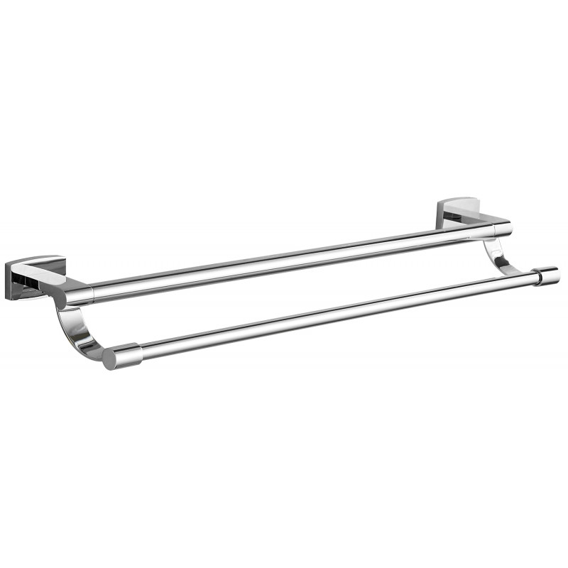 Mexen Zoja perchero doble para toallas, cromado - 7019125-00