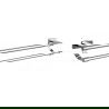 Mexen Zoja cabide duplo para toalha, cromado - 7019125-00