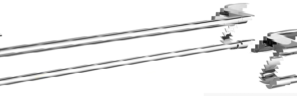 Mexen Zoja perchero doble para toallas, cromado - 7019125-00