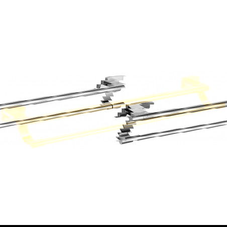 Mexen Zoja cabide duplo para toalhas, dourado - 7019125-50